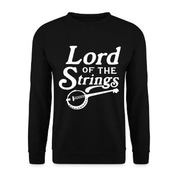 Banjo Shirts For Men Bluegrass Appalachia Folk - Unisex Sweatshirt - black - Front - Alina (178cm) & Michal (187cm)