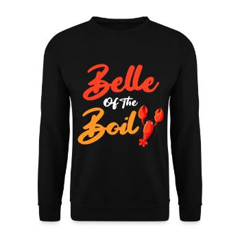 Belle Of The Boil Crevettes Fruits de mer - Sweat-shirt Unisexe - noir - Devant - Alina (178cm) & Michal (187cm)
