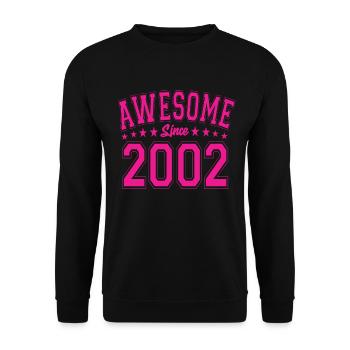 Génial depuis 2002 anniversaire 2002 millésime 2002 - Sweat-shirt Unisexe - noir - Devant - Alina (178cm) & Michal (187cm)