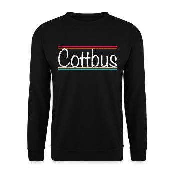 Cottbus - Unisex Pullover - Schwarz - Vorne - Alina (178cm) & Michal (187cm)