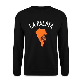 La palma - Unisex Sweatshirt - black - Front - Alina (178cm) & Michal (187cm)