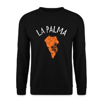 La palma - Unisex Sweatshirt - black - Front - Alina (178cm) & Michal (187cm)
