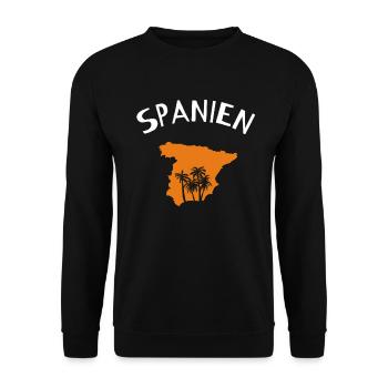 Spanien - Unisex Pullover - Schwarz - Vorne - Alina (178cm) & Michal (187cm)