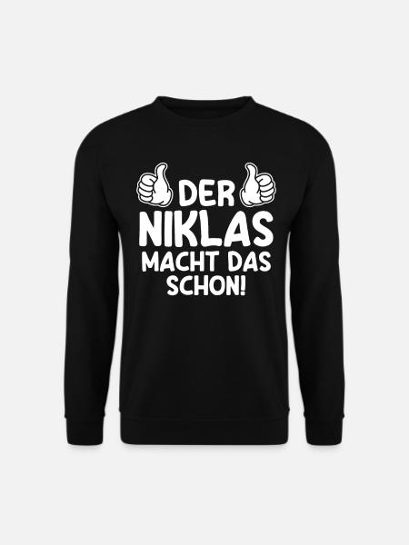 Niklas - Unisex Pullover - Schwarz