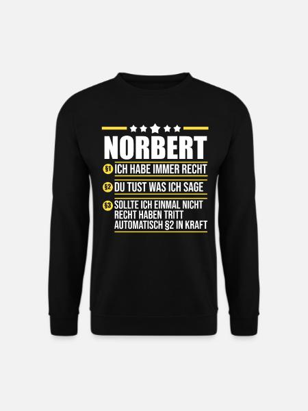Norbert - Unisex Pullover - Schwarz