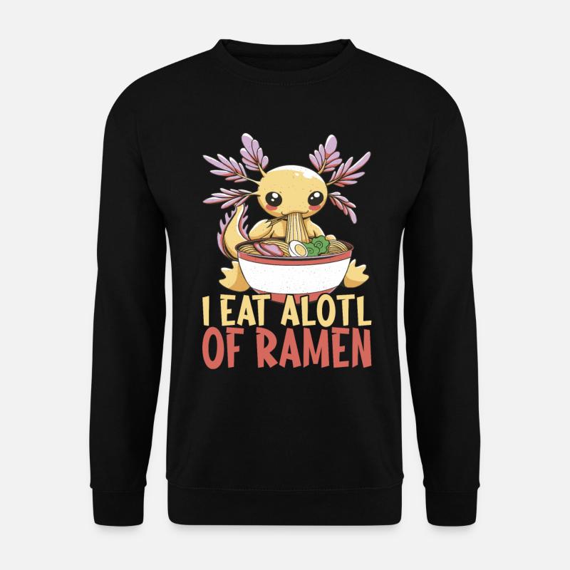 Anime Ramen Axolotl - Unisex Sweatshirt - black