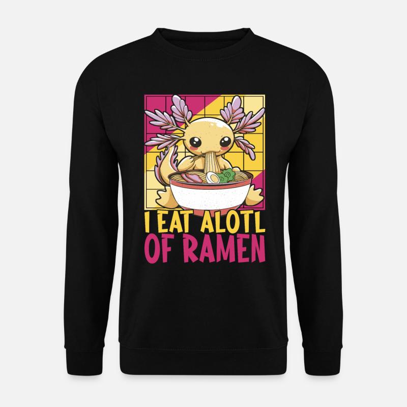 Anime Ramen Axolotl - Unisex Sweatshirt - black