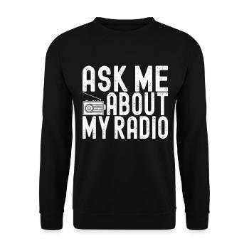 Ham Radio Ham Radio Operator - Unisex Sweatshirt - black - Front - Alina (178cm) & Michal (187cm)
