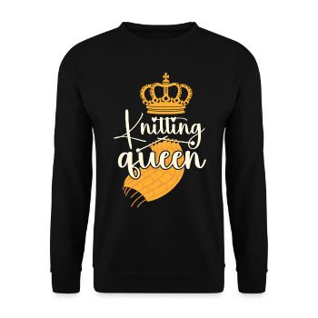 Tricoter Tricoter Fille Tricoter - Sweat-shirt Unisexe - noir - Devant - Alina (178cm) & Michal (187cm)