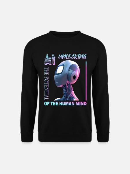 Unlocking Potential with AI - Unisex Sweatshirt - black
