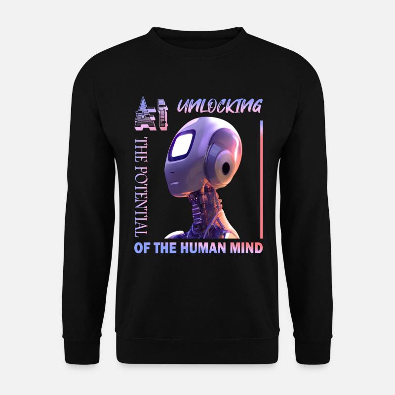 Unlocking Potential with AI - Unisex Sweatshirt - black