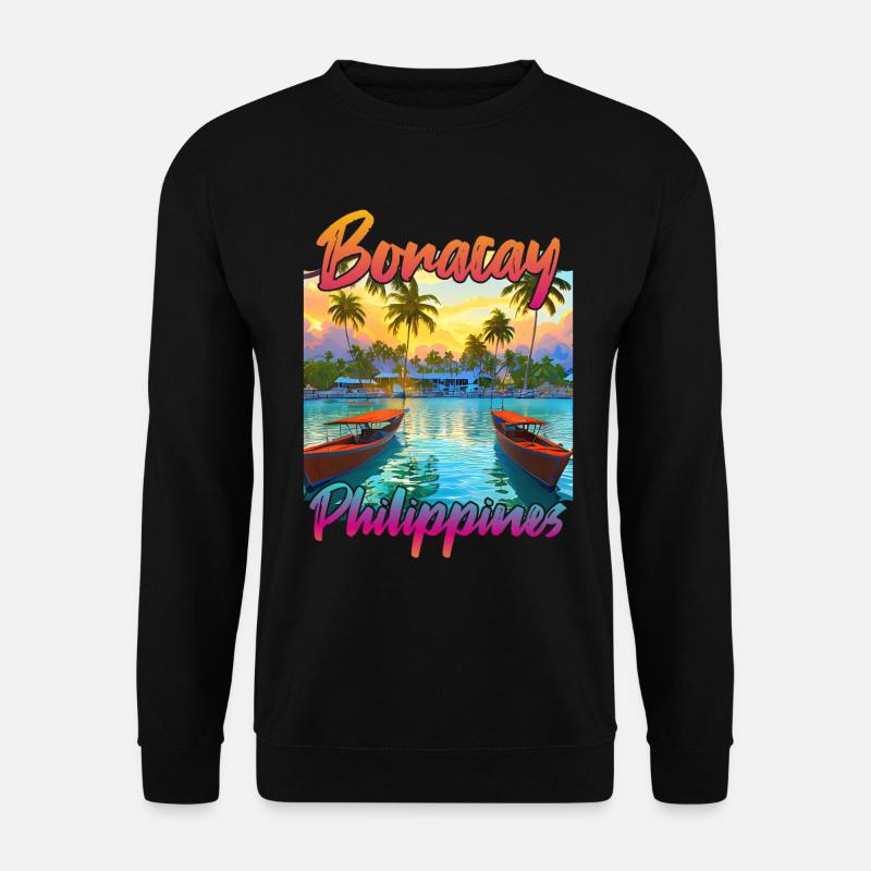 Boracay Sunset - Unisex Sweatshirt - black
