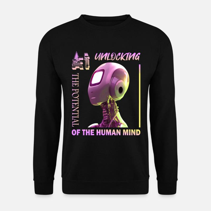 Unlocking Potential with AI - Unisex Sweatshirt - black