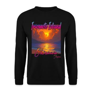 Iriomote Island Sunset in Okinawa, Japan - Unisex Pullover - Schwarz - Vorne - Alina (178cm) & Michal (187cm)