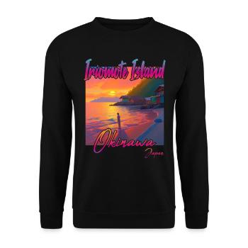 Iriomote Island Sunset in Okinawa, Japan - Unisex Pullover - Schwarz - Vorne - Alina (178cm) & Michal (187cm)