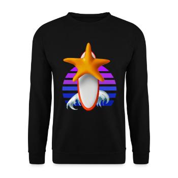 Planche de surf Starfish - Sweat-shirt Unisexe - noir - Devant - Alina (178cm) & Michal (187cm)