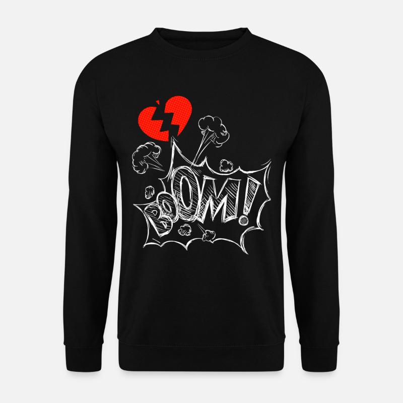 Lovesickness, broken-hearted, broken - Unisex Sweatshirt - black