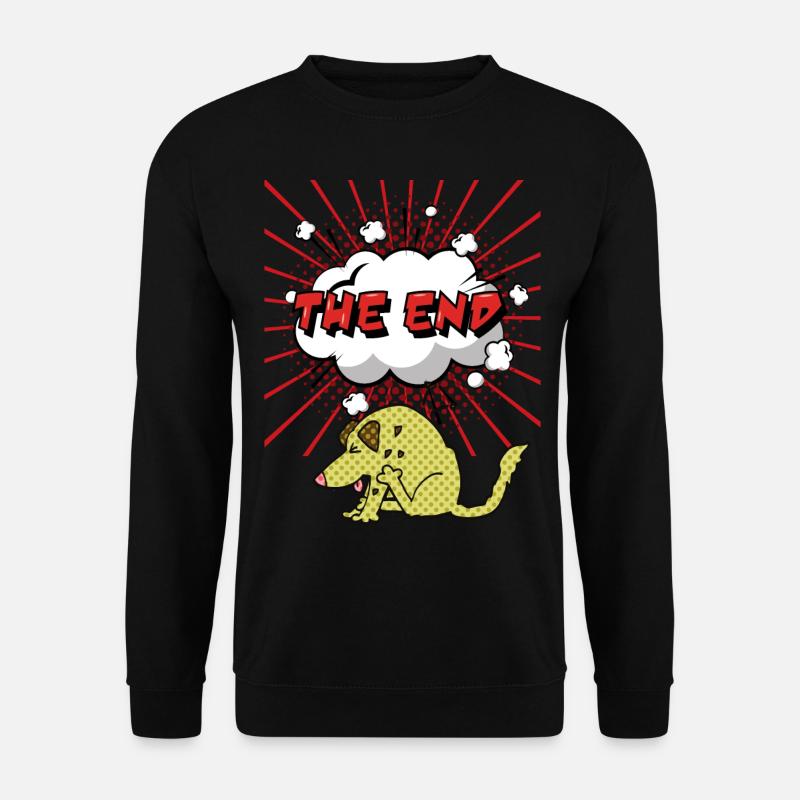 Comic-Dog, Comic-Hund, lustiger Comicstrip - Unisex Pullover - Schwarz