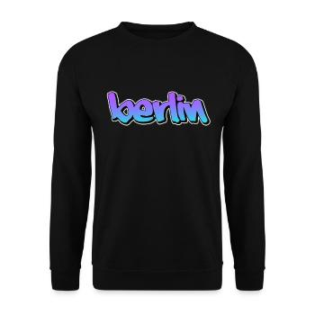 Berlin - Sweat-shirt Unisexe - noir - Devant - Alina (178cm) & Michal (187cm)