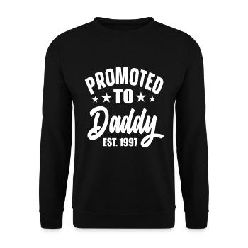 Promu à Daddy Est 1997 - Sweat-shirt Unisexe - noir - Devant - Alina (178cm) & Michal (187cm)