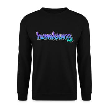 Hambourg - Sweat-shirt Unisexe - noir - Devant - Alina (178cm) & Michal (187cm)