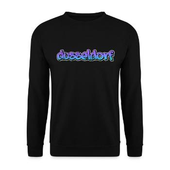 Dusseldorf - Sweat-shirt Unisexe - noir - Devant - Alina (178cm) & Michal (187cm)