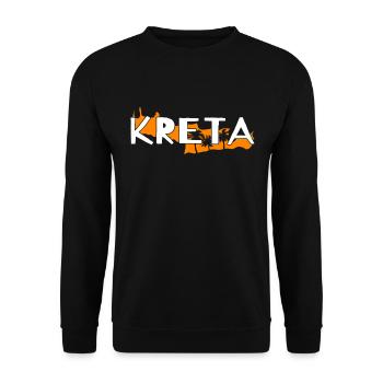 Crete - Unisex Sweatshirt - black - Front - Alina (178cm) & Michal (187cm)