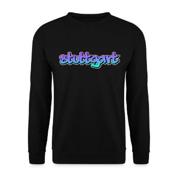 Stuttgart - Unisex Sweatshirt - black - Front - Alina (178cm) & Michal (187cm)