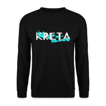 Crete - Unisex Sweatshirt - black - Front - Alina (178cm) & Michal (187cm)