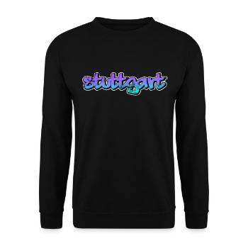 Stuttgart - Unisex Sweatshirt - black - Front - Alina (178cm) & Michal (187cm)