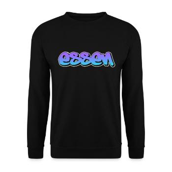 eat - Unisex Sweatshirt - black - Front - Alina (178cm) & Michal (187cm)