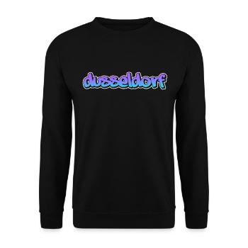 Dusseldorf - Sweat-shirt Unisexe - noir - Devant - Alina (178cm) & Michal (187cm)