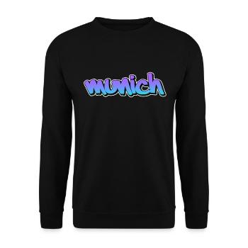 Munich - Sweat-shirt Unisexe - noir - Devant - Alina (178cm) & Michal (187cm)