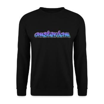 Amsterdam - Sweat-shirt Unisexe - noir - Devant - Alina (178cm) & Michal (187cm)