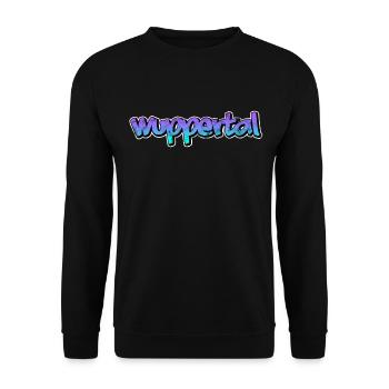 Wuppertal - Unisex Pullover - Schwarz - Vorne - Alina (178cm) & Michal (187cm)