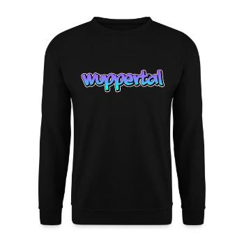Wuppertal - Unisex Pullover - Schwarz - Vorne - Alina (178cm) & Michal (187cm)
