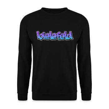 Graffiti de Bielefeld - Sweat-shirt Unisexe - noir - Devant - Alina (178cm) & Michal (187cm)