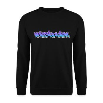 Wiesbaden - Unisex Pullover - Schwarz - Vorne - Alina (178cm) & Michal (187cm)