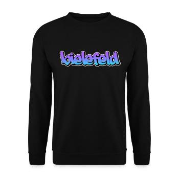 Graffiti de Bielefeld - Sweat-shirt Unisexe - noir - Devant - Alina (178cm) & Michal (187cm)