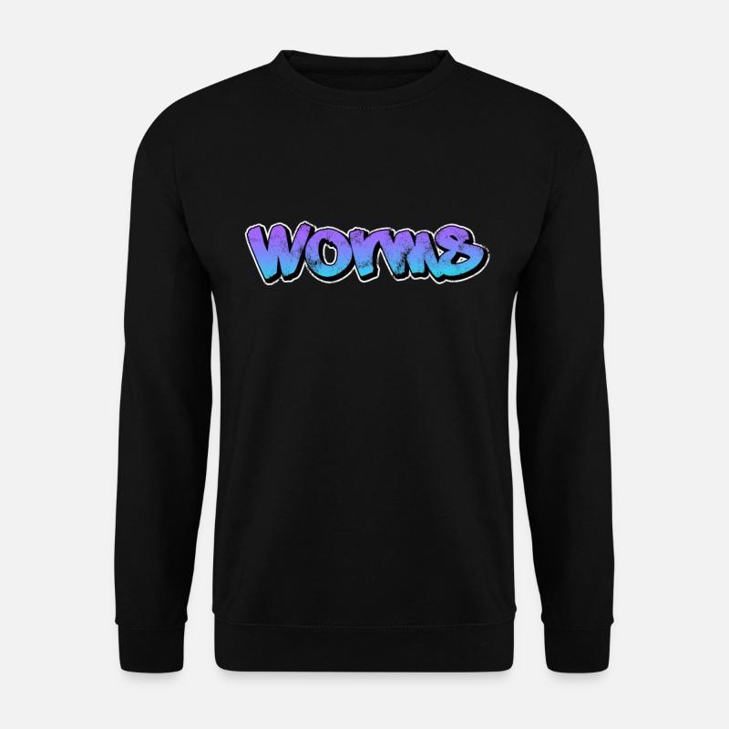 Worms - Unisex Pullover - Schwarz