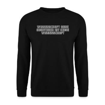 Wissenschaft - Wissenschaft ohne Abenteuer ist - Unisex Pullover - Schwarz - Vorne - Alina (178cm) & Michal (187cm)