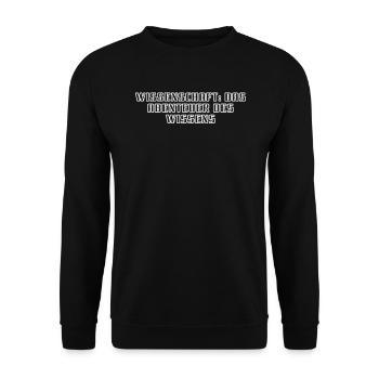Wissenschaft - Wissenschaft: Das Abenteuer des - Unisex Pullover - Schwarz - Vorne - Alina (178cm) & Michal (187cm)
