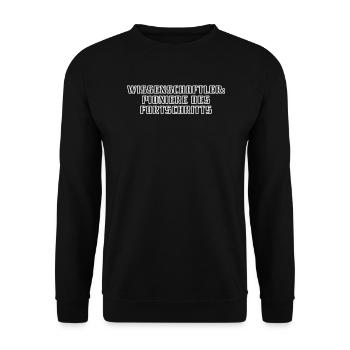 Wissenschaft - Wissenschaftler: Pioniere des - Unisex Pullover - Schwarz - Vorne - Alina (178cm) & Michal (187cm)