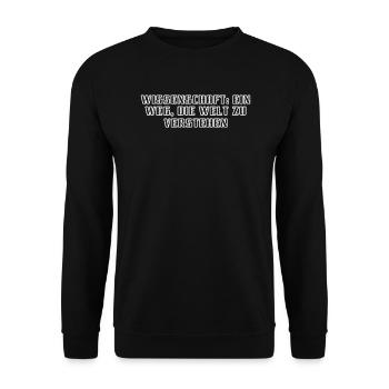 Wissenschaft - Wissenschaft: Ein Weg, die Welt zu - Unisex Pullover - Schwarz - Vorne - Alina (178cm) & Michal (187cm)