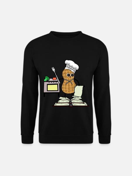 Peanut Cookbook Hobby Chef Cuisinière de cuisine - Sweat-shirt Unisexe - noir