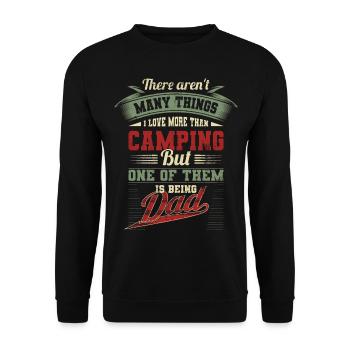 Vatertag Wohnmobil Vater Papa Geburtstagsgeschenk - Unisex Pullover - Schwarz - Vorne - Alina (178cm) & Michal (187cm)