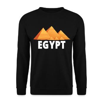 Egypt Pyramids For Anthropologist - Unisex Sweatshirt - black - Front - Alina (178cm) & Michal (187cm)