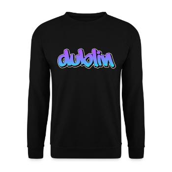 Dublin - Unisex Sweatshirt - black - Front - Alina (178cm) & Michal (187cm)