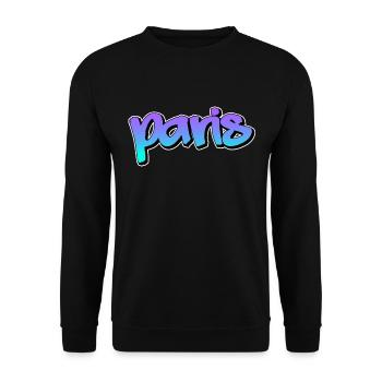 Paris - Unisex Pullover - Schwarz - Vorne - Alina (178cm) & Michal (187cm)