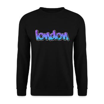 London - Unisex Pullover - Schwarz - Vorne - Alina (178cm) & Michal (187cm)
